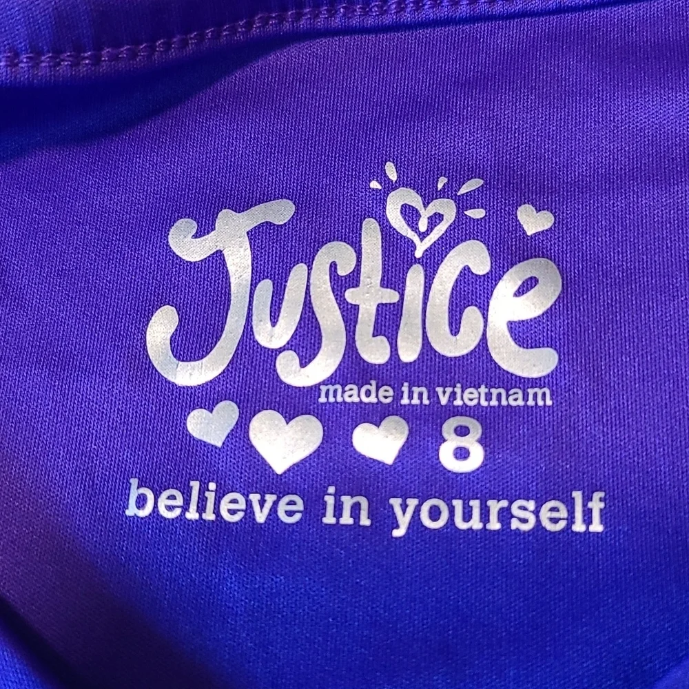 Justice Purple Dance Top - Girl's 8